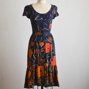 Christy dawn dress burnt orange Small